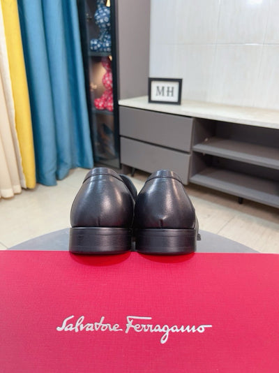 Famous Salva-tore Ferragamo Formal Leather Business Shoes for Men