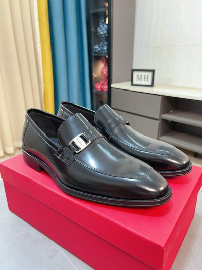 Famous Salva-tore Ferragamo Formal Leather Business Shoes for Men