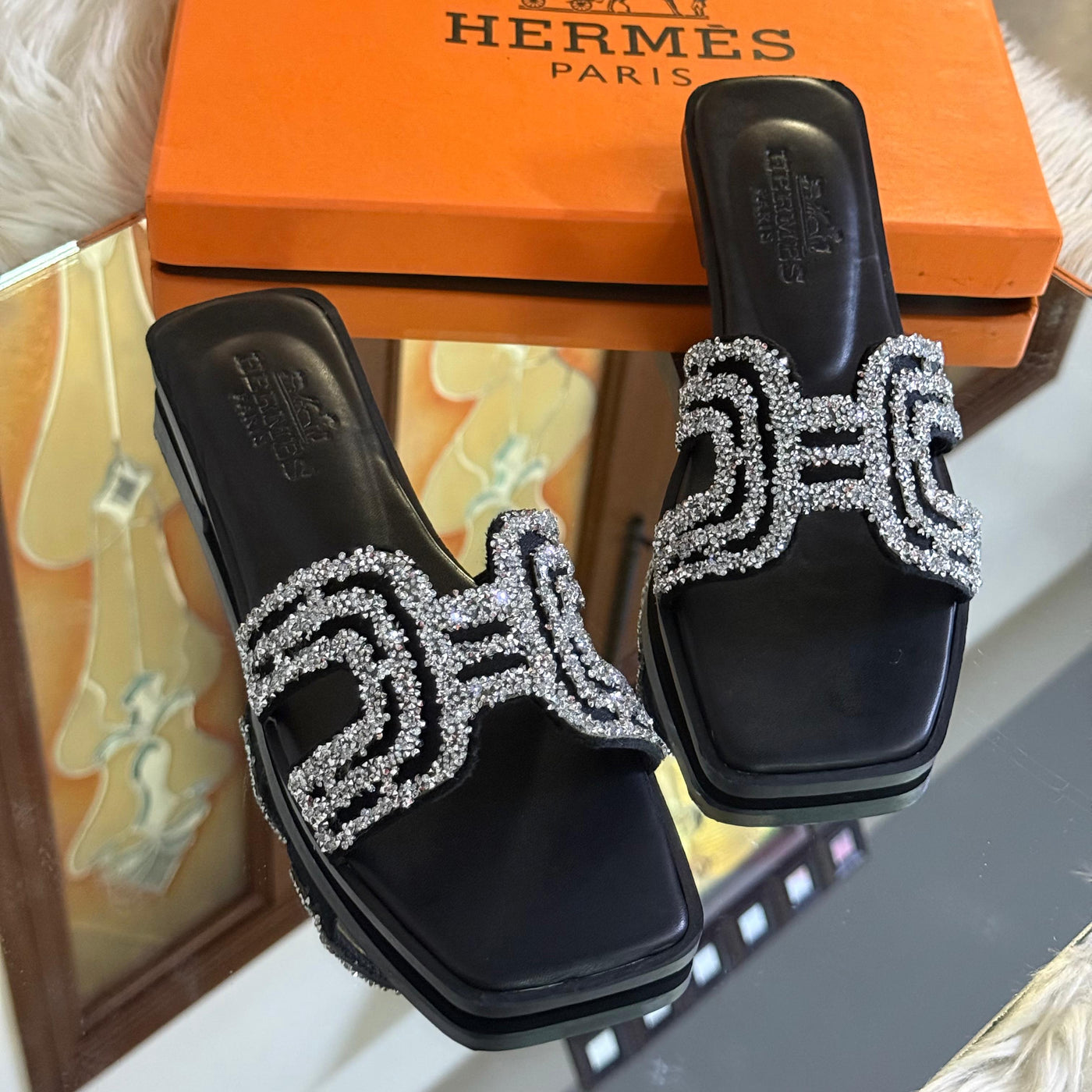 Famous Brand Her-mes Slipper For Women