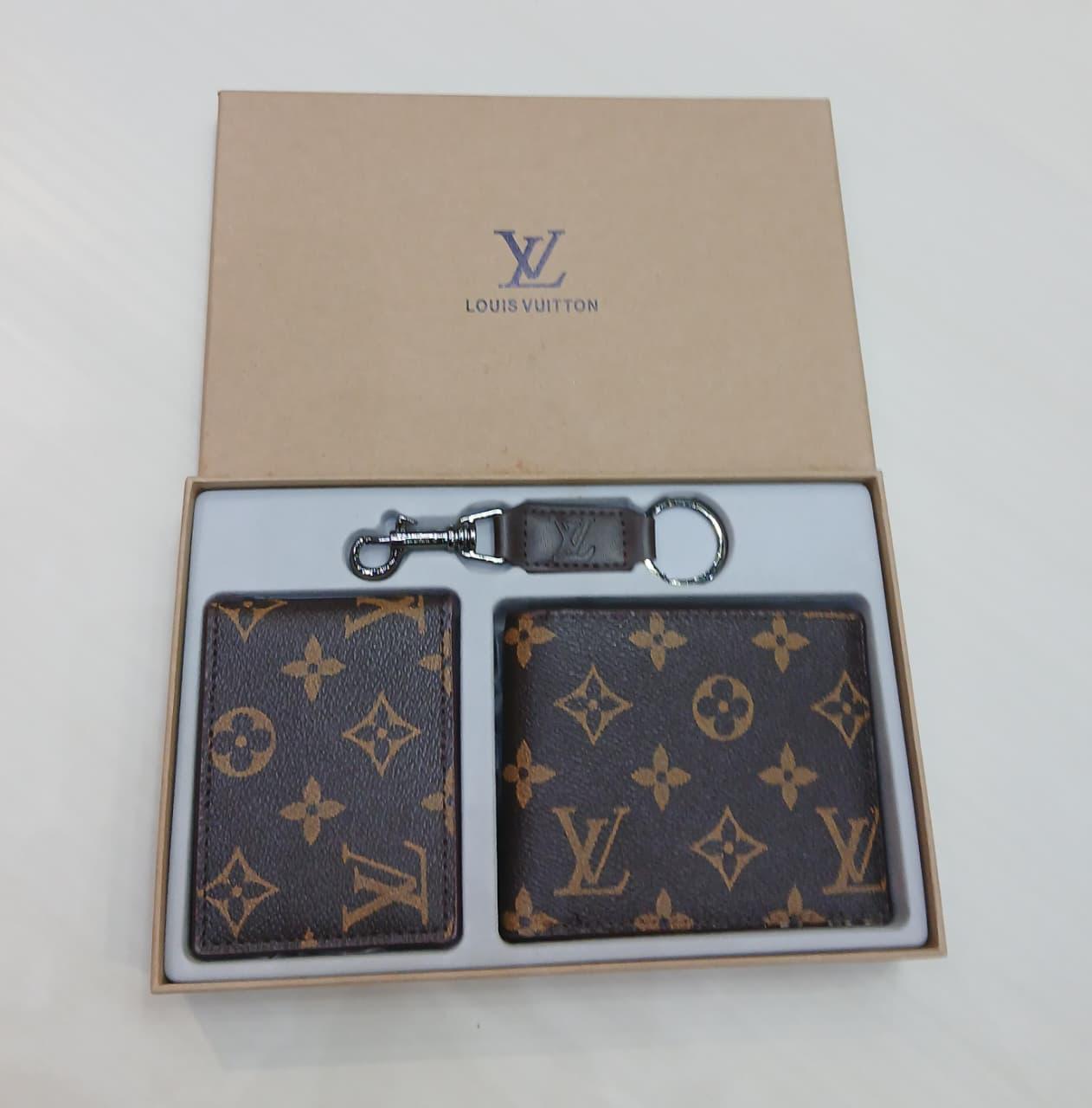 Famous Brands wallets cardholder and keychain Gift set For Men