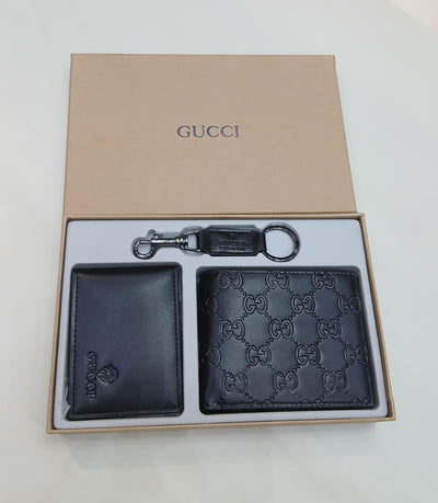 Famous Brands wallets cardholder and keychain Gift set For Men
