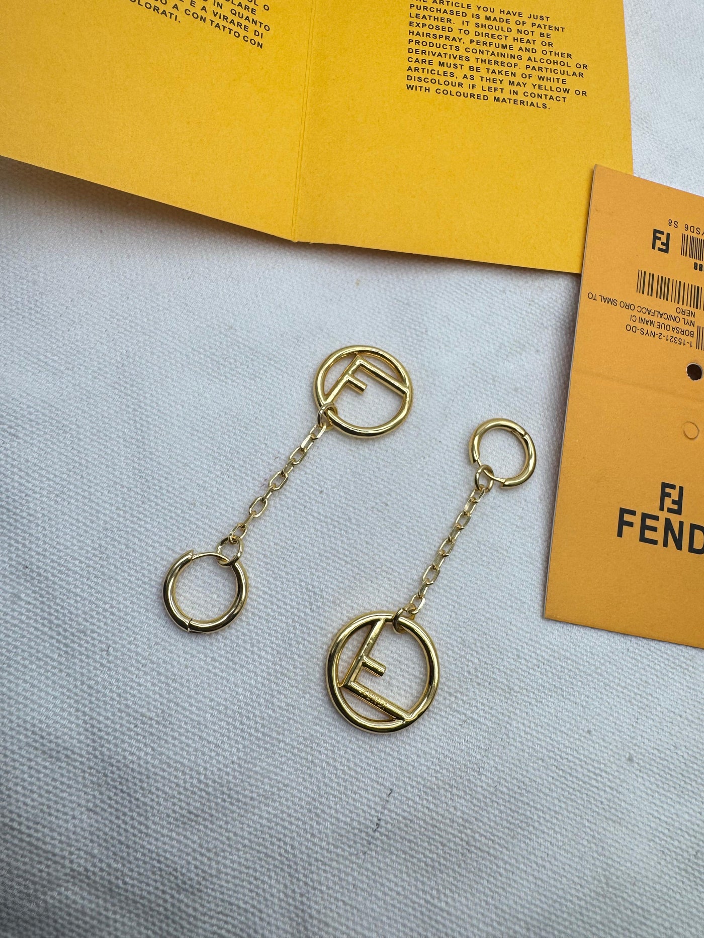 Stylish and elegant Fen-di earrings for women