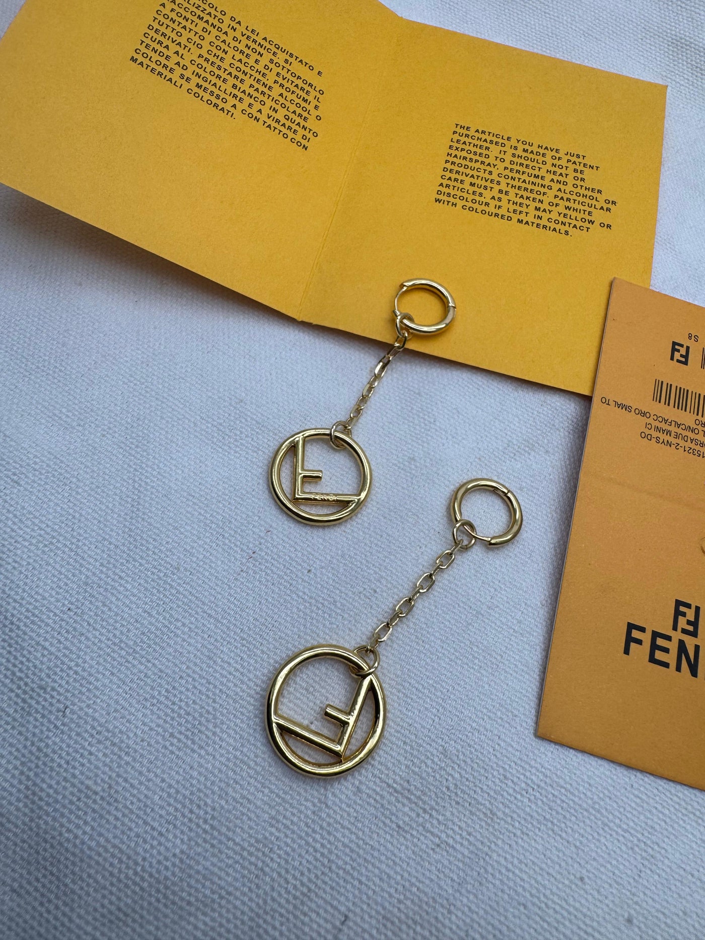 Stylish and elegant Fen-di earrings for women