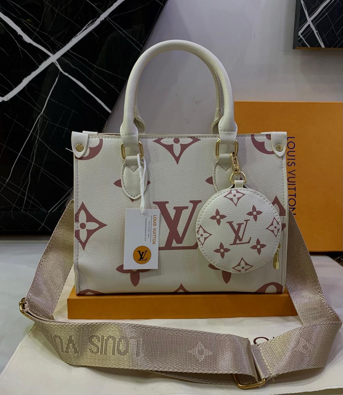 Louis Vuitton (LV) PM size with crossbody belt (strap) – Same as Original White