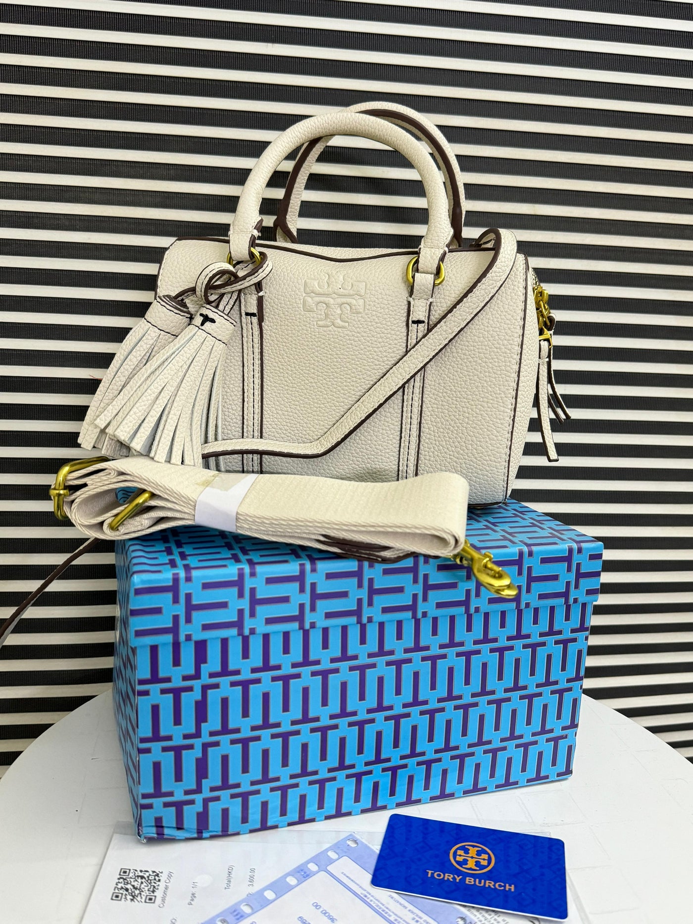 Tory Birch TB Thea mini satchel dome duffle