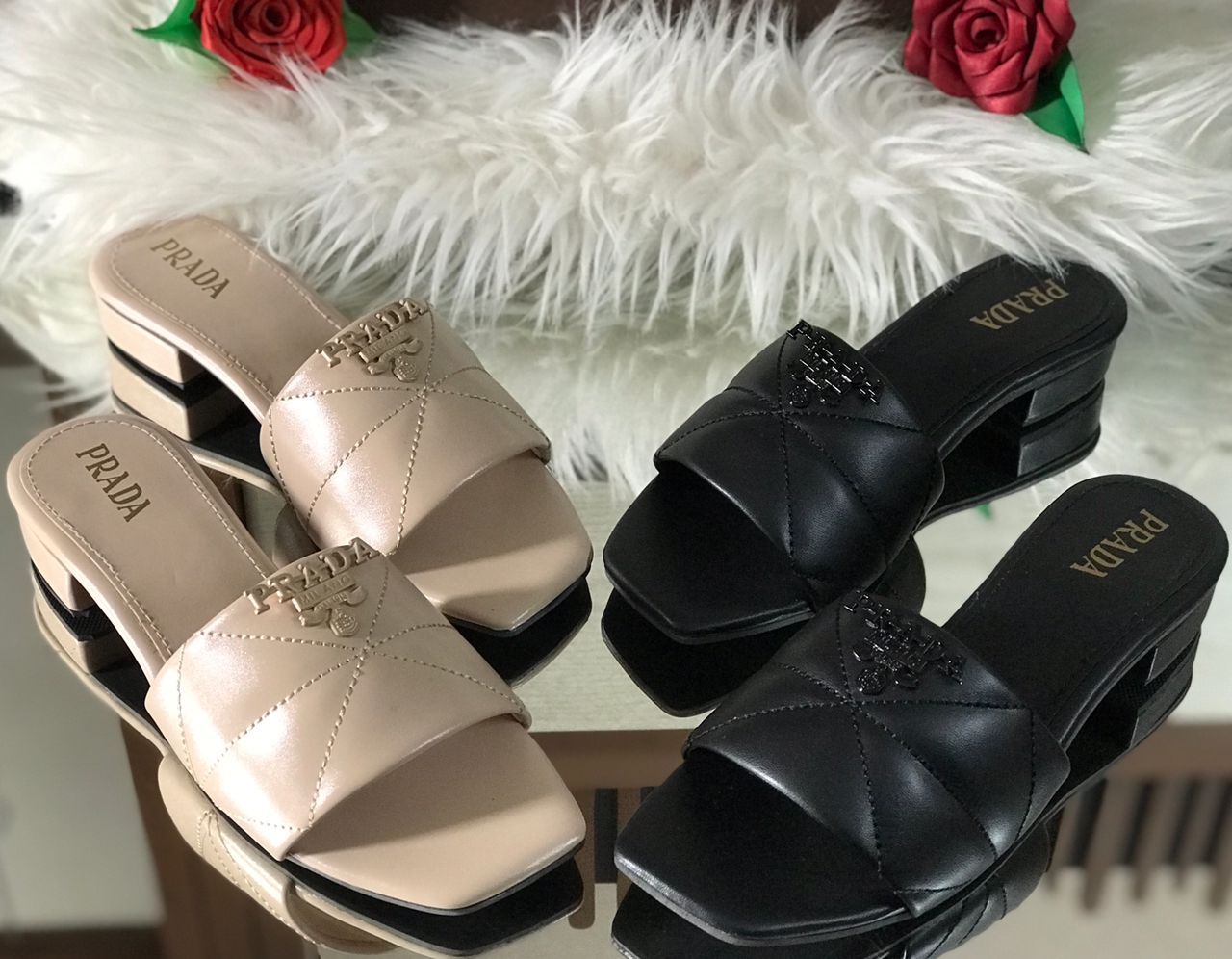 Prada Block Heel slipper