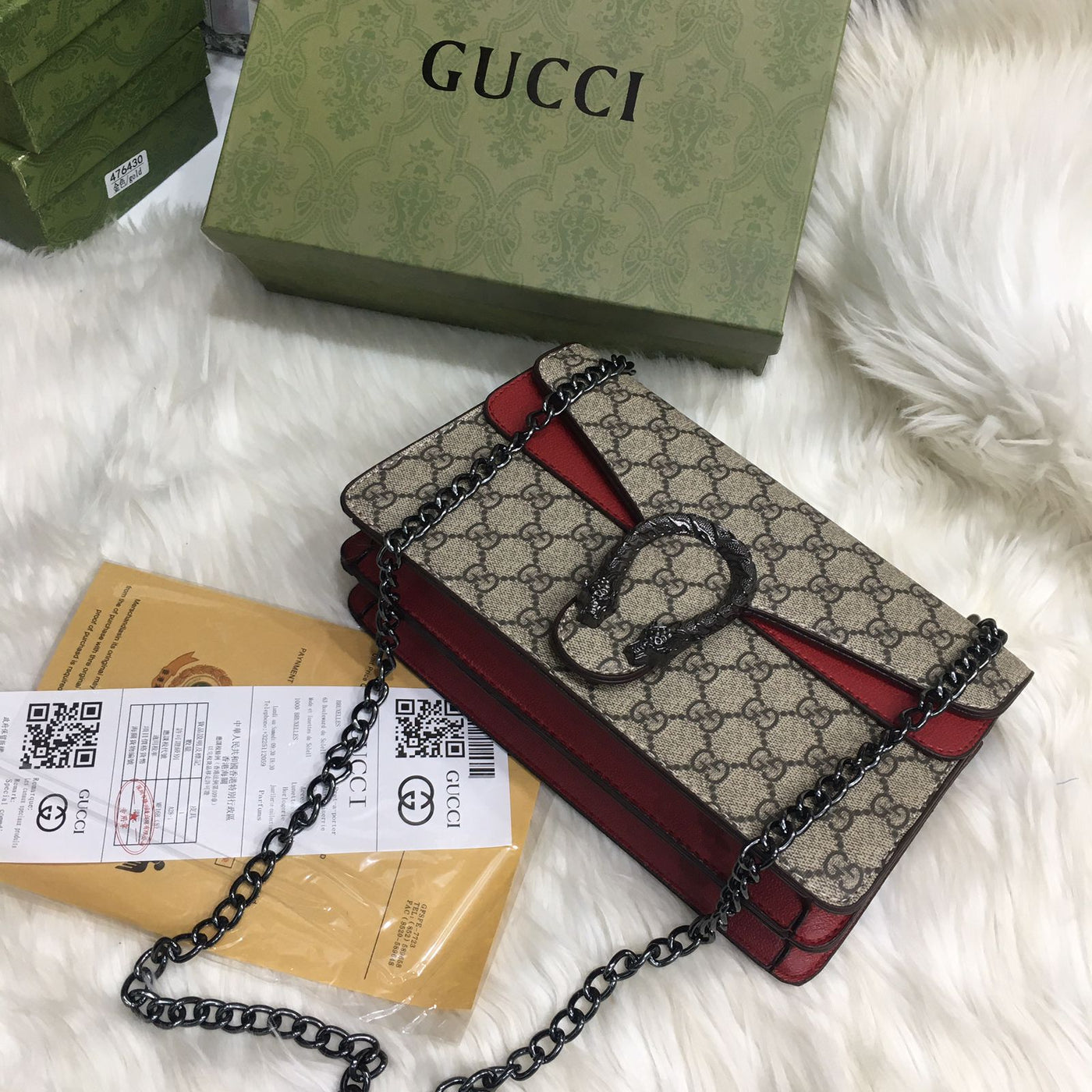 Luxury Brand G-G Gu-cci Dionysus Shoulder Bag for Women