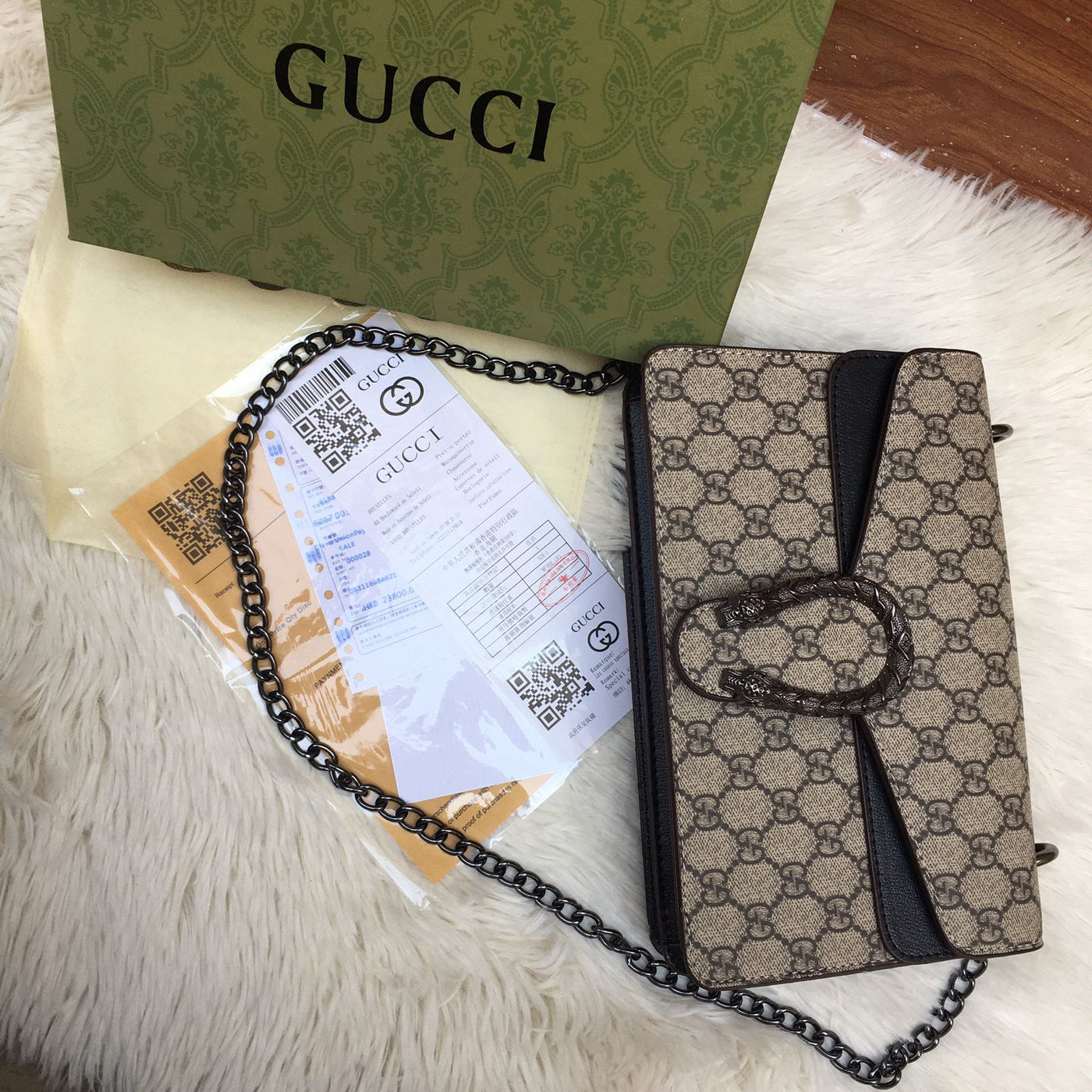 Luxury Brand G-G Gu-cci Dionysus Shoulder Bag for Women